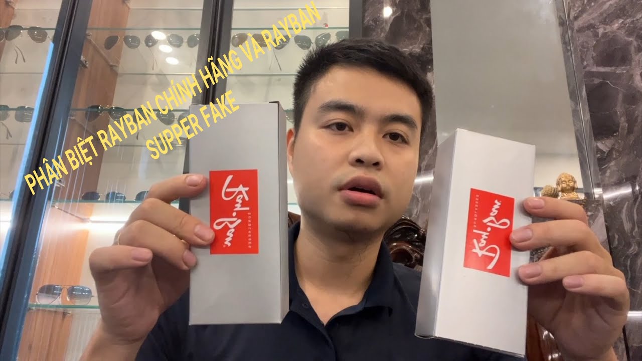 Cách phân biệt kính #rayban xịn #authentic và kính rayban supper fake