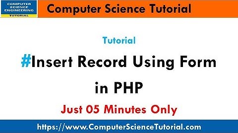 insert record in mysql using php