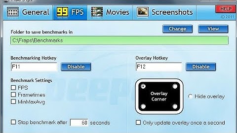 How to use Fraps For Glitch CFPH