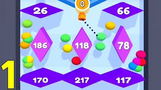 BALLZ DROP 3D - All Levels Gameplay Walkthrough (Android,iOS) Max Lvl 1-13 - Part 1 screenshot 5