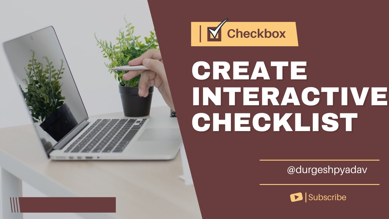 How To Use Checkbox And Create An Interactive Checklist In Excel YouTube how-to-use-checkbox-and-create-an-interactive-checklist-in-excel-youtube
