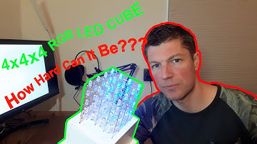 RGB LED cube 4x4x4