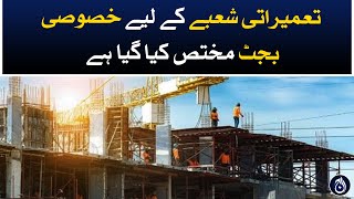 Incentives for construction industry offered by the Government - Ishaq Dar post budget - Aaj News