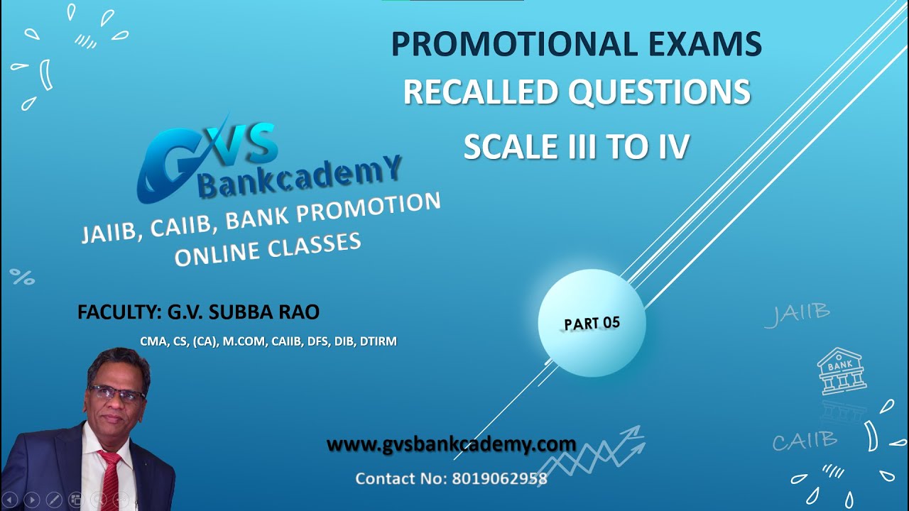 PROMOTIONAL EXAMS - Recalled Questions - Part 05