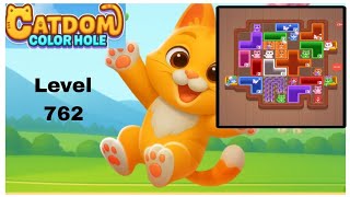 Catdom color hole level 762 solution and walkthrough for gameplay 