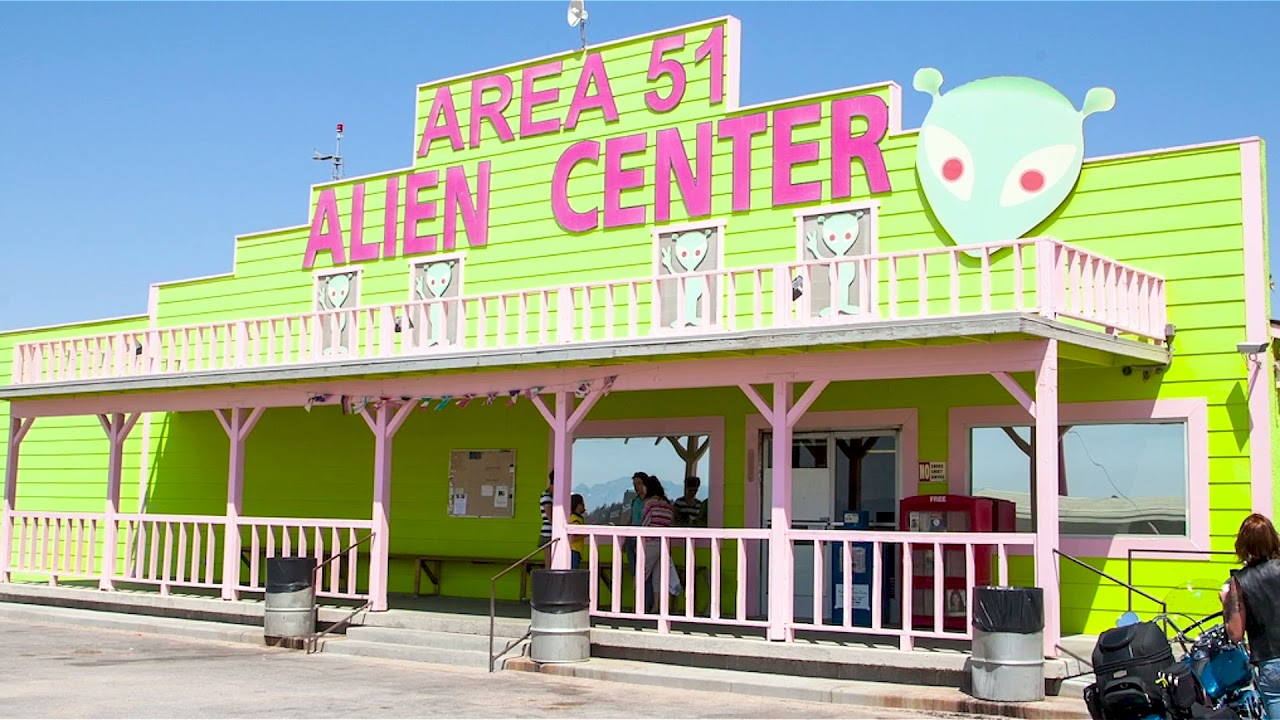Amargosa Valley, Nevada. Area 51 Alien Center and The Alien Cathouse