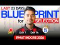 Last 23 Days Blueprint for IPMAT Indore 2026 Selection 🚀