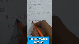 Pg-trb, Maths, 2005-06, Integration, Tnset, Polytechnic trb, College-TRB Tnset, Ug-trb, Maths