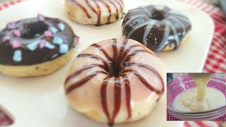 الدوناتس بالفرن هش ولذيذ بأبسط طريقة??مع تحضير صوص الشوكولا البيضاء.Donuts recipe