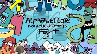 Making Alphabet Lore Drawings Based On What The Roulette Says! | Code Bhb