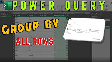 Grouping Data by All Rows  | MICROSOFT POWER QUERY