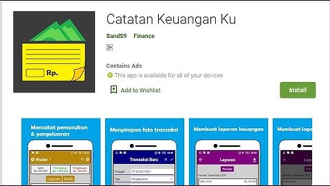 Catatan Keuangan Ku - Aplikasi pengelola keuangan