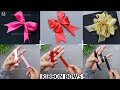 DIY Ribbon Bows | Easy Satin Ribbon Bows making tutorials | Ribbon crafts