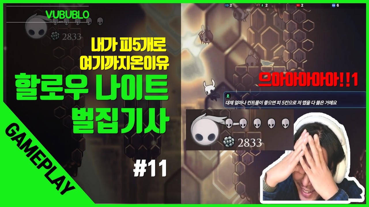 할로우나이트#11 | 피 5칸으로 여기까지  오게 된 이유