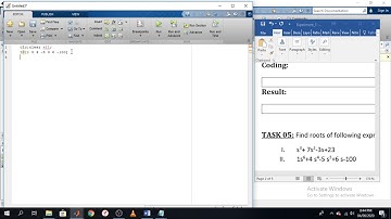 Finding roots of polynomial using Matlab | URDU