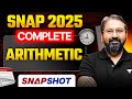SNAP 2025: Complete Arithmetic in One Session | SNAPSHOT By Ronak Shah
