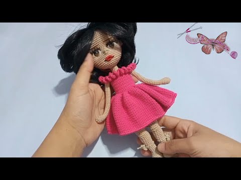 فستان كروشية اميجرومي Crochet Amigurumi Dress 