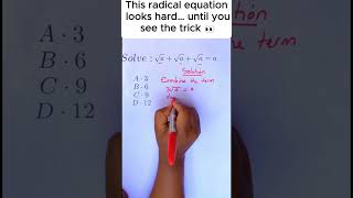 SAT Radical Shortcut Question Solved FAST! 🔥