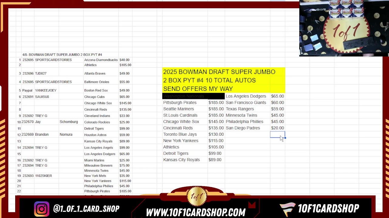 4/8- BOWMAN DRAFT SUPER JUMBO BREAKS!!!