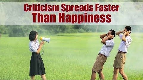 Here is a Way-out to Create Happiness out of every Criticism