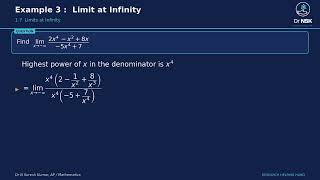 05 Limits Example3 Limit at Infinity