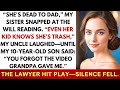 At Dad S Will Reading They Laughed At Me Then My Son Revealed A Secret That Made Everyone Go Sil At Dad S Will Reading They Laughed At Me Then My Son Revealed A Secret That Made Everyone Go Sil