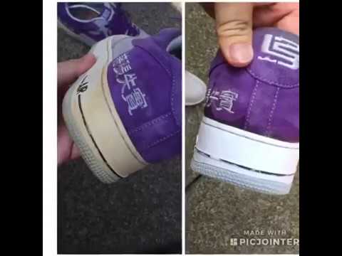 3 min video easy fix How to un-yellow, retr0brite Nike Air Force 1 af1 ...