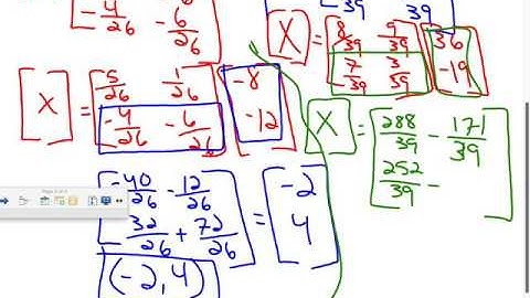 Solving Systems Using Inverses and Cramer