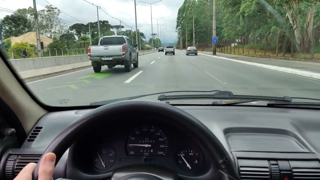 Passeio de Corsa Wind 💙 Na Rodovia Deputado João Leopoldo Jacomel Pinhais. Áudio original do vídeo.
