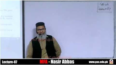 Lecture 87 |  Caf 6 MFA | spring 25 | Sir Nasir Abbas | Ca guidance
