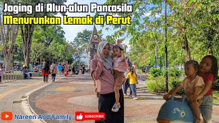Joging di Alun Alun Pancasila | Menurunkan Lemak di Perut | Alat Olahraga lengkap #jogingpagi