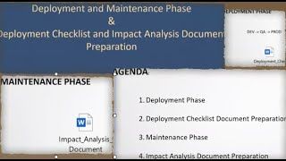 Deployment&Maintenance| Project Phase 5&6|  Deployment Checklist| Impact Analysis| IntegrationErrors