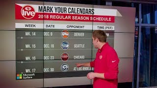 49ers Live Update: Analyzing the 2018 Regular Season Schedule