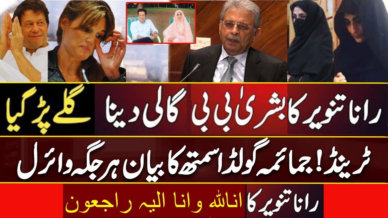 Jemima Khan slams Rana Tanveer for using vulgar language against Bushra Bibi | 