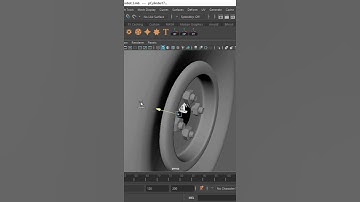 modeling a 3D bolts and nut in Maya less than a minute #blender #autodeskmaya #hardsurfacemodeling