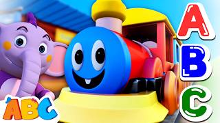 alphabet song kids learn abc train nursery rhymes kent elephant
