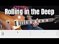 Rolling in the Deep - Adele - Guitar Instrumental Cover with Tab