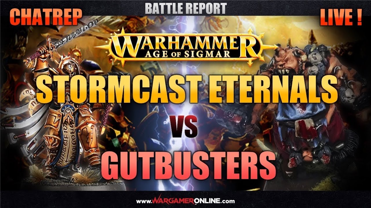 LIVE ChatRep: Stormcast Eternals vs Gutbusters! Age of Sigmar Battle Report