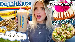 Eating POPULAR FAST CASUAL RESTAURANTS I've NEVER Featured Before For 24 HOURS!!