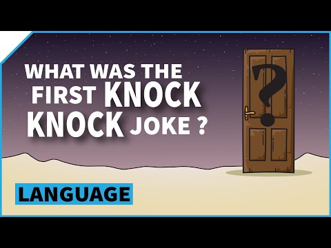 What was the first knock knock joke?