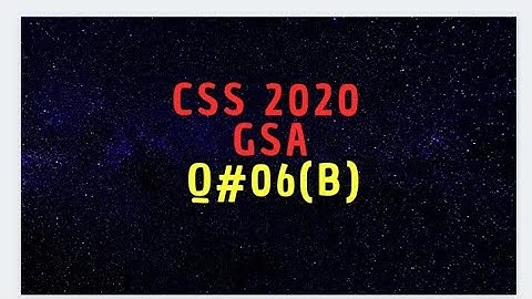 question number 06 part B,CSS2020  SOLVED GENERAL ABILITY #css2020 #generalability #coa #fpsc#maths