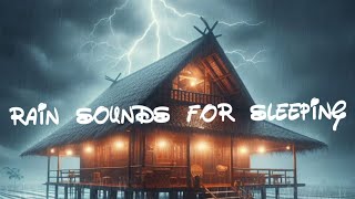 Heavy rain for insomnia at night | relaxing rain sounds | rain sounds for sleeping tin roof