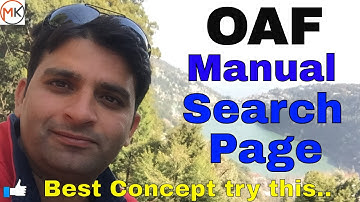 How to create Custom search page in OAF | Oracle Shooter