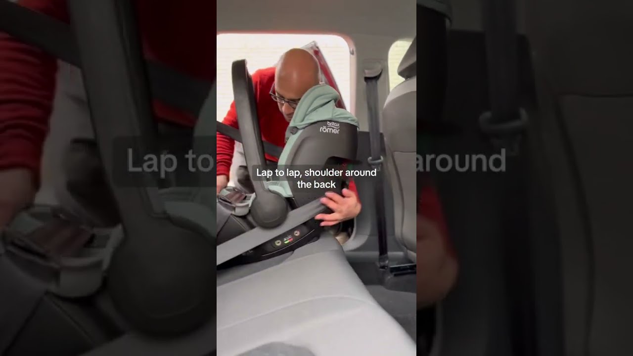 How To Fit A Car Seat With Seatbelt Baby Carseatsafety Carseat