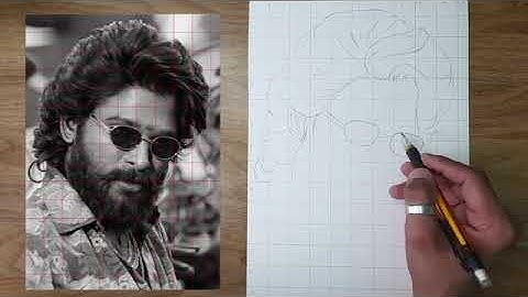 How To Draw Allu Arjun From Pushpa Movie / Step By Step Tutorial @allu arjun #viral #pushpa movi