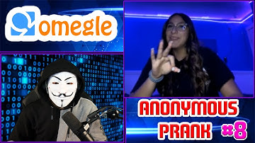 Funny Hacking into OMEGLE Video Prank - #8 - Anonymous mask