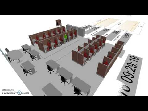 Animación de un call center