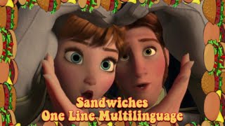 SANDWICHES 🥪 | Love Is An Open Door | One Line Multilanguage | Frozen