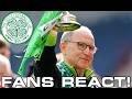 DOUBLE CHAMPIONS! MARTIN O'NEILL THE LEGEND CELTIC FANS REACT! CELTIC 3-1 DUNFERMLINE