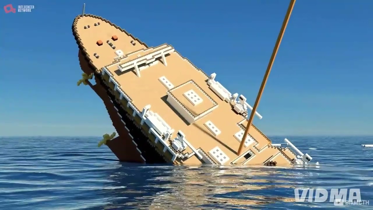 Minecraft titanic and Britannic and Lusitania and Carpathia sleeping sun by me 